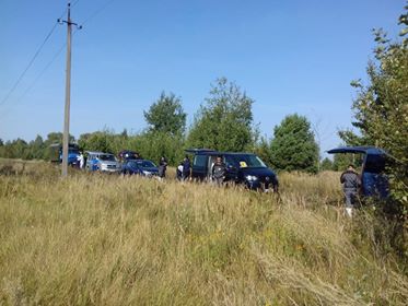 Прямування колони екіпажів маршрутами ЧЗВ/Moving of the column of crews on the ChEZ routes