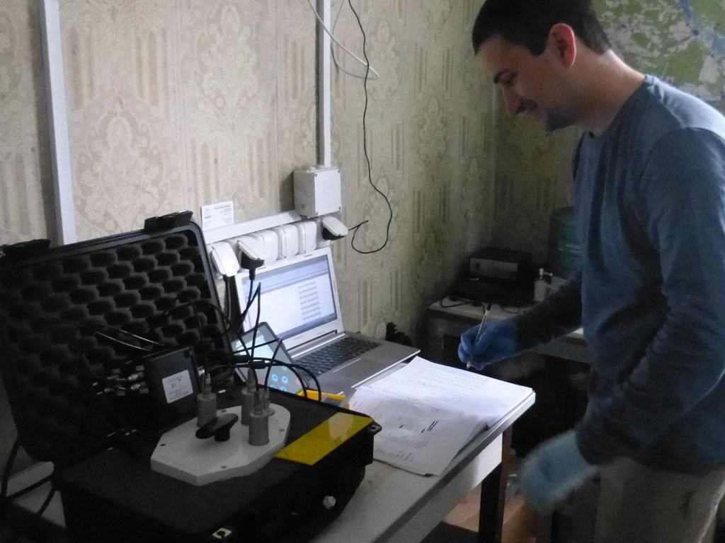 Тестирование нового спектрометра в реальных чернобыльских условиях