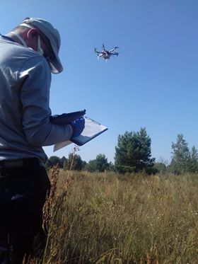 Використання БПЛА (гексакоптеру) під час навчань/Use of UAV (hexacopter) during the exercise
